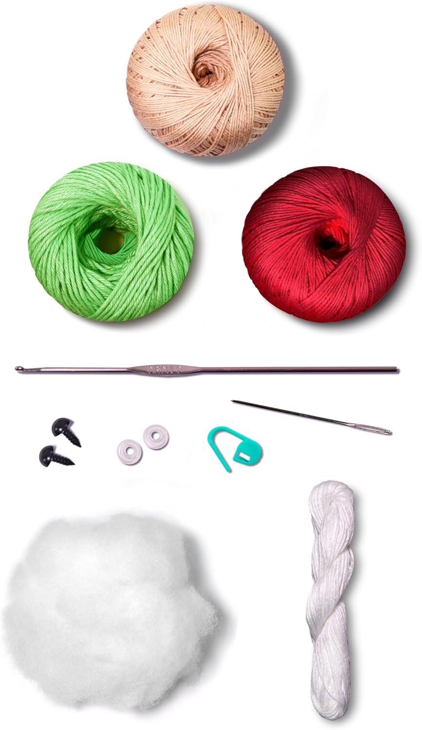KIT AMIGURUMI TOO CUTE COLLECTION - FRUTILLITA - CIRCULO