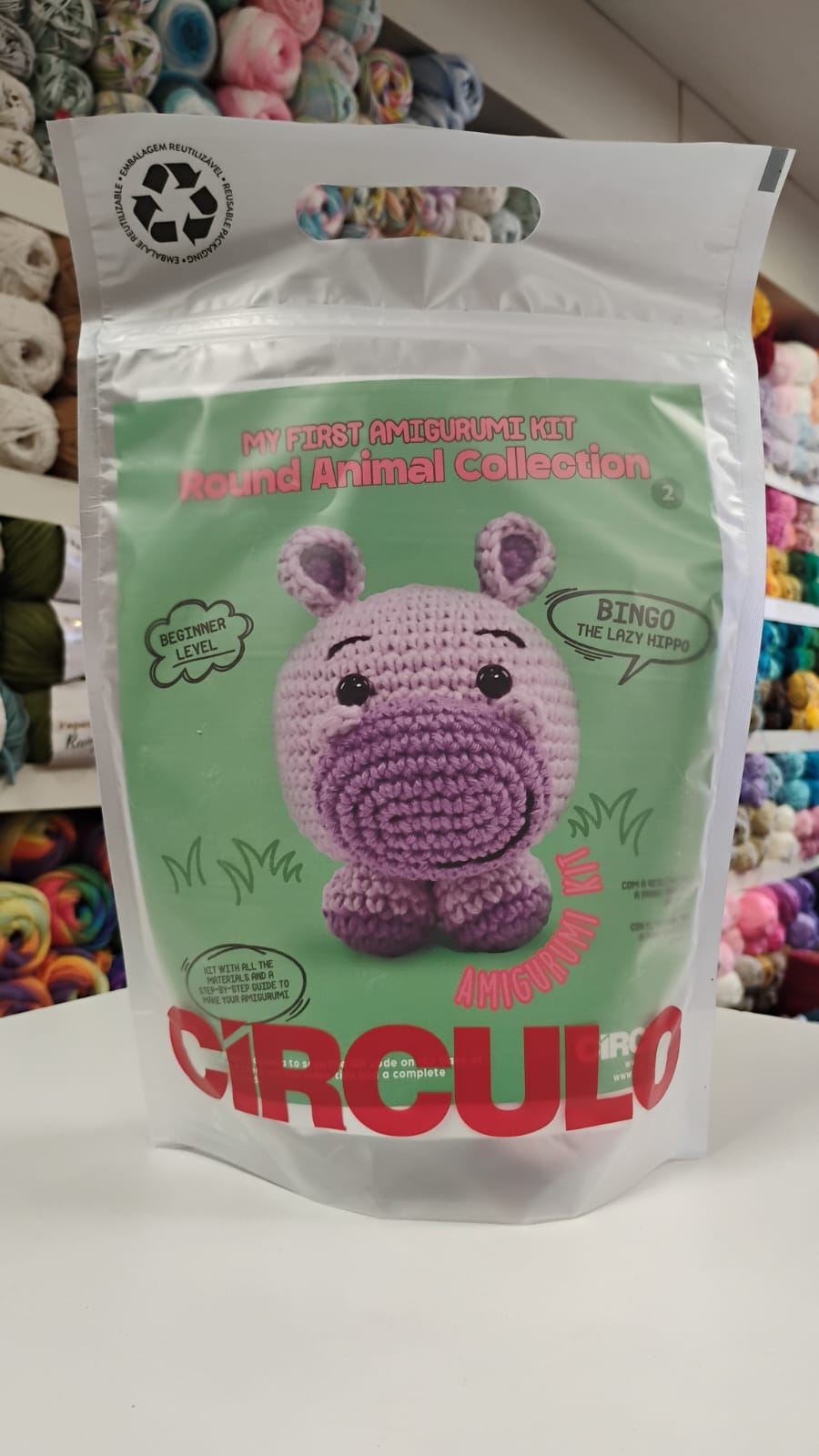 KIT AMIGURUMI HIPOPOTAMO