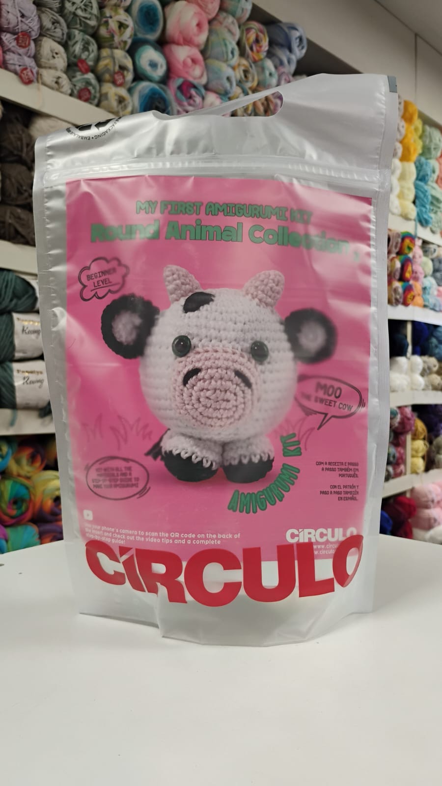 KIT AMIGURUMI ANIMALES DE LA GRANJA VAQUITA