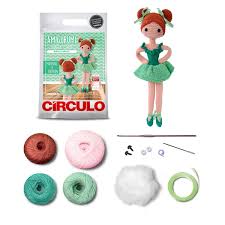 KIT AMIGURUMI BAILARINA CELESTE/VERDE