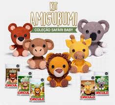 KIT AMIGURUMI AMIGOS DE LA SELVA MONO - CIRCULO