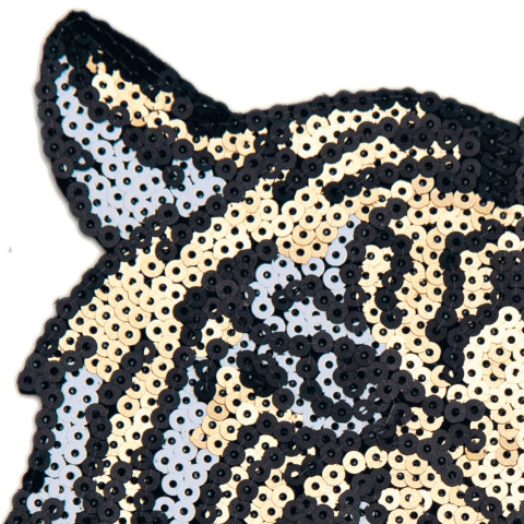 APLIQUE CON LENTEJUELAS TERMOADHESVO TIGRE - LA MERCERIE
