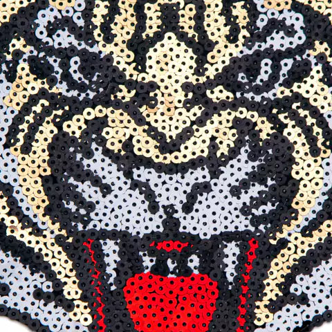 APLIQUE CON LENTEJUELAS TERMOADHESVO TIGRE - LA MERCERIE