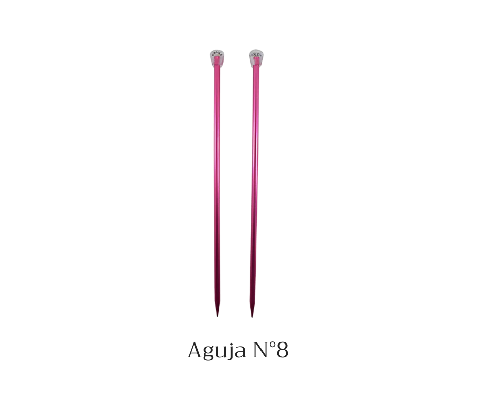 AGUJAS DE TEJER ALUMINIO COLORES - CIRCULO