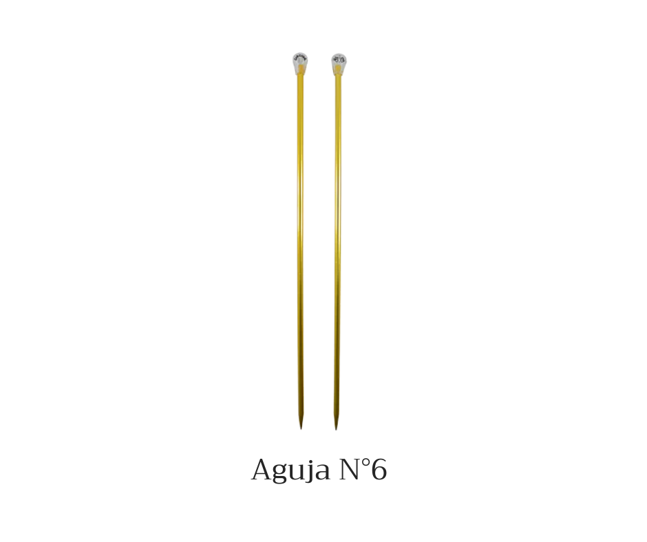 AGUJAS DE TEJER ALUMINIO COLORES - CIRCULO