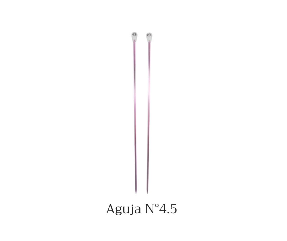 AGUJAS DE TEJER ALUMINIO COLORES - CIRCULO