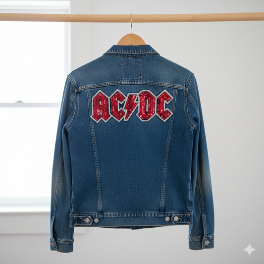 PARCHE CON LENTEJUELAS TERMOADHESIVO ACDC - LA MERCERIE