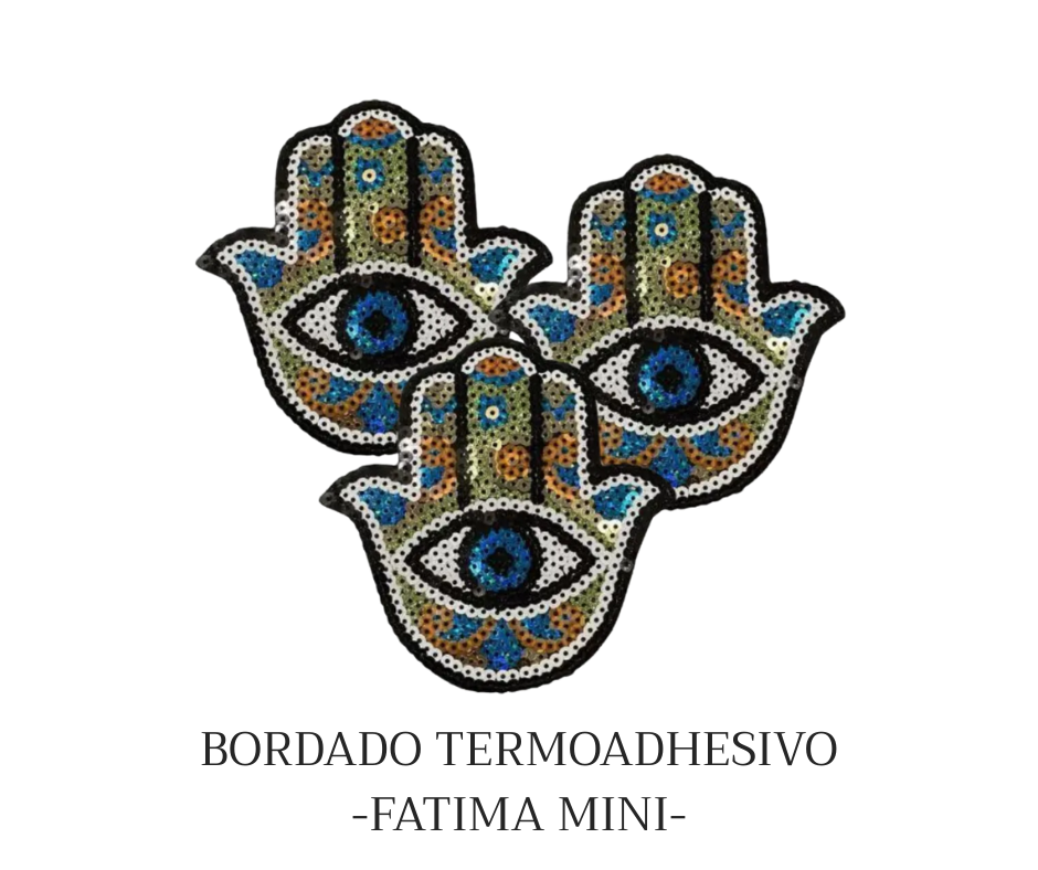 APLIQUE BORDADO TERMOADHESIVO MANO FATIMA MINI - LA MERCERIE