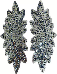 APLIQUE CHARRETERA BORDADA CON CANUTILLO - LA MERCERIE