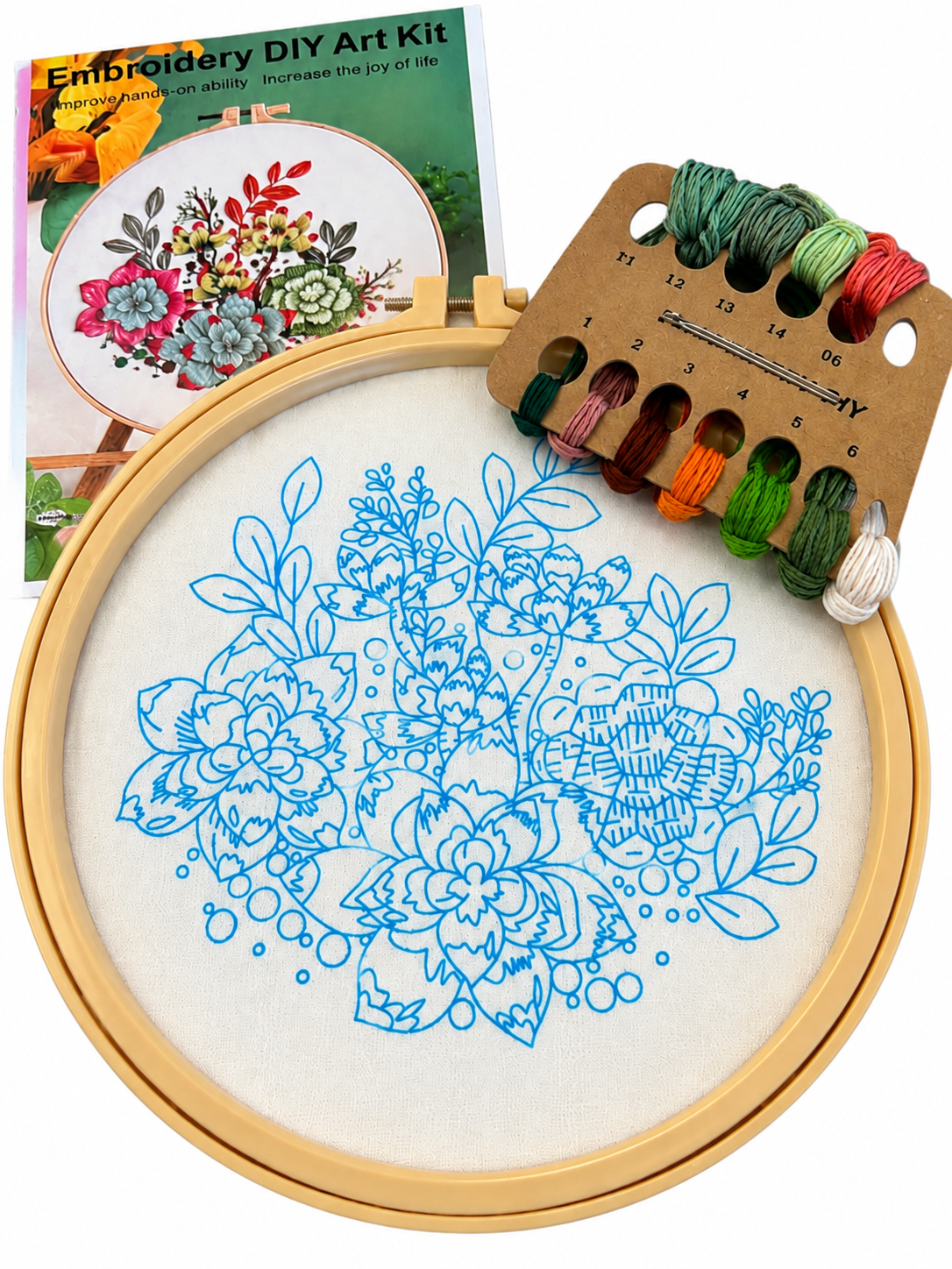 Kit bordado tuna flor