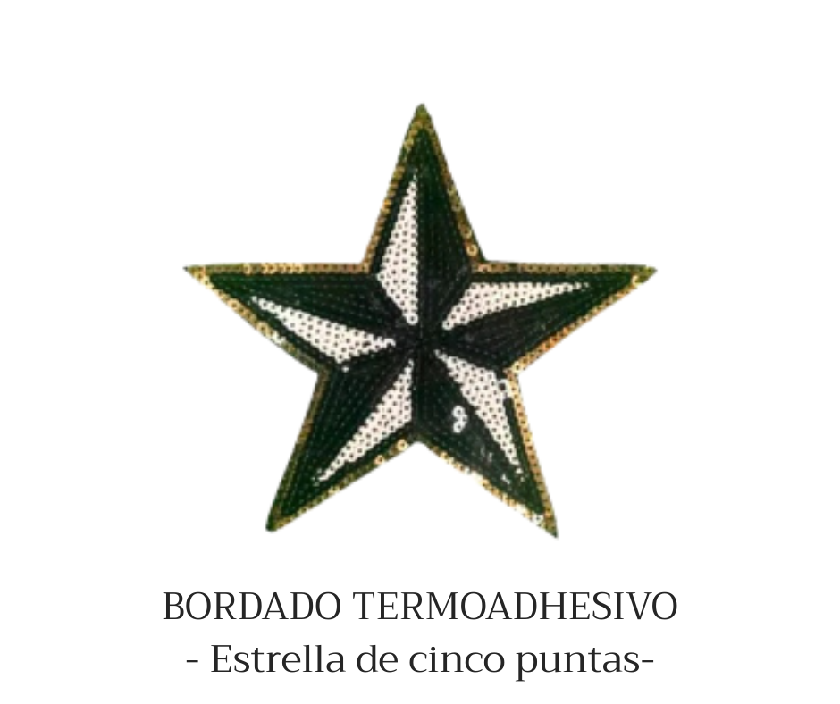 APLIQUE TERMOADHESIVO BORDADO ESTRELLA MARINERA - LA MERCERIE