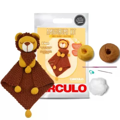 KIT AMIGURUMI MATITA DE APEGO LEÓN - CIRCULO