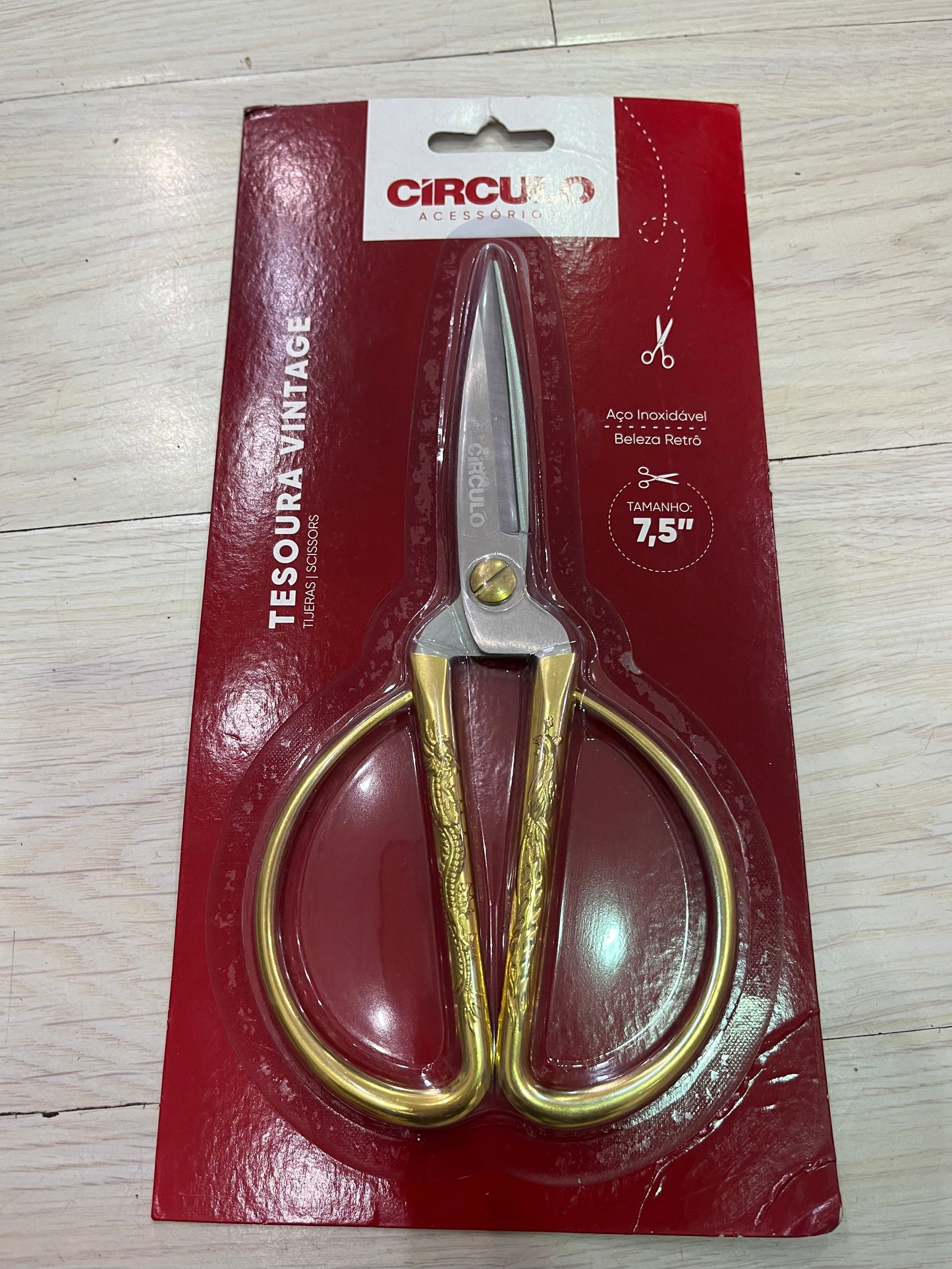 Tijera diseño circulo