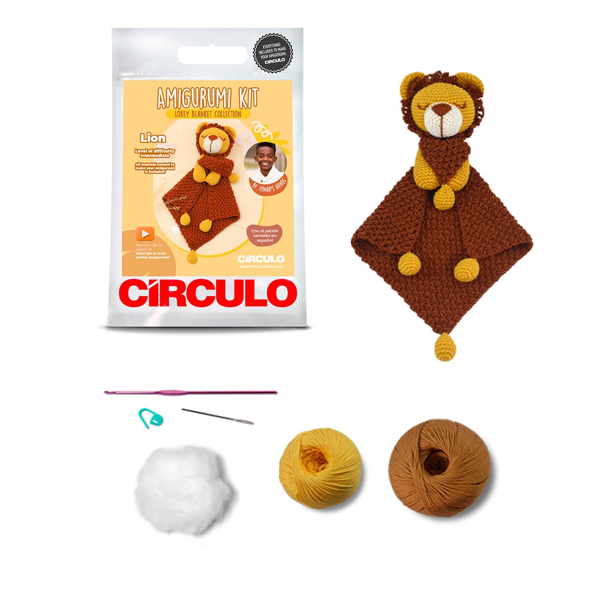 KIT AMIGURUMI LOVELY BLANKET COLLECTION LION - CIRCULO