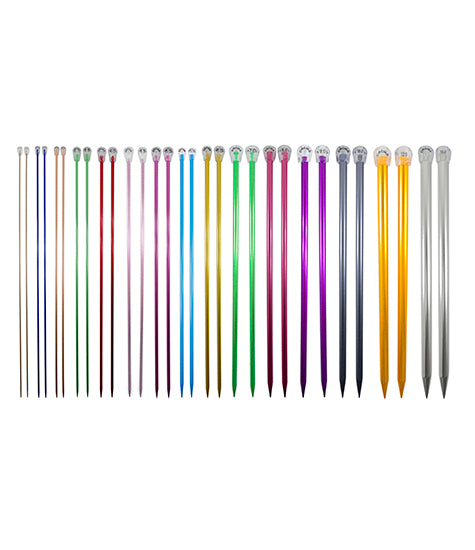 AGUJAS DE TEJER ALUMINIO COLORES - CIRCULO
