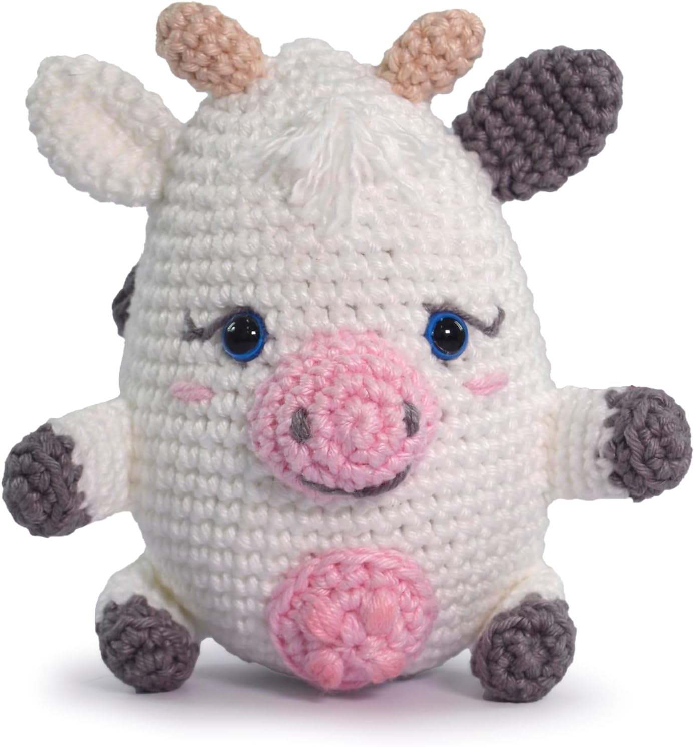 KIT AMIGURUMI ANIMALES DE LA GRANJA VAQUITA - CIRCULO