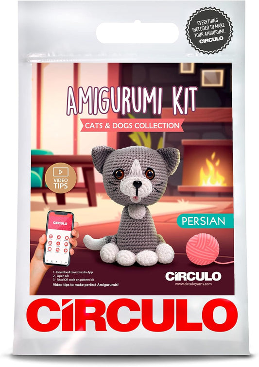 KIT AMIGURUMI CATS & DOGS COLLECTION PERSIAN