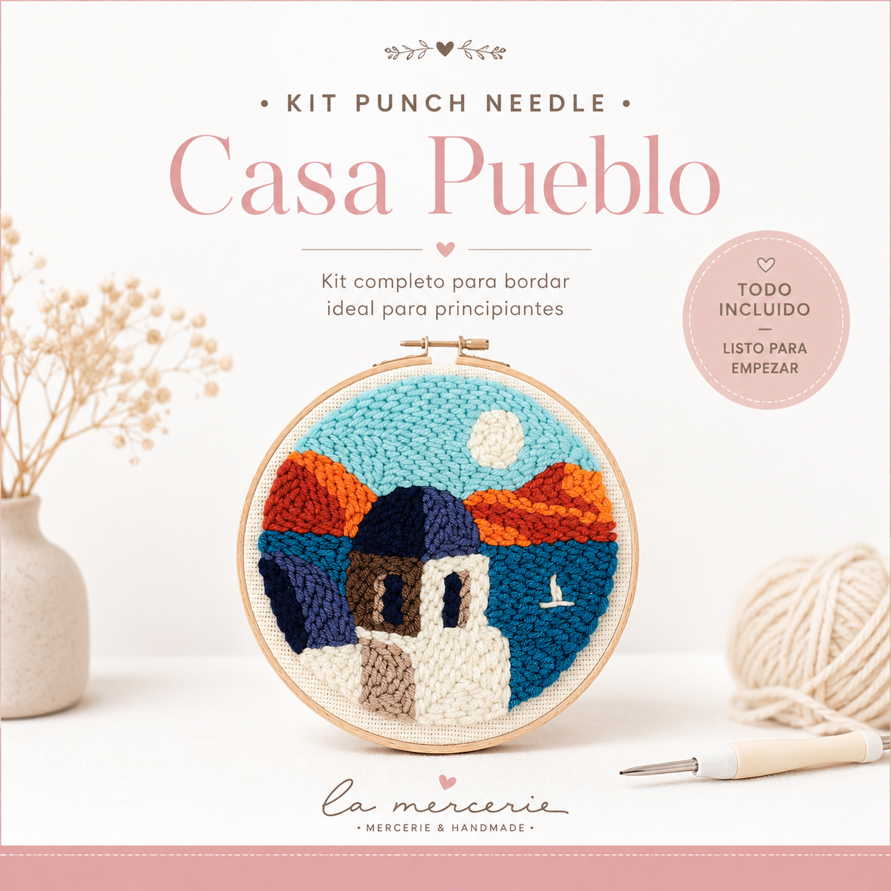 Kit Punch needle - Casa Pueblo - La Mercerie