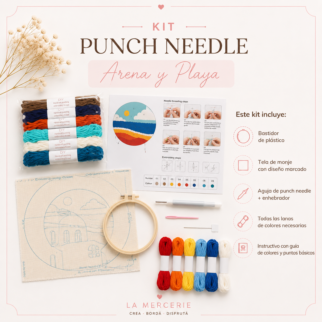 Kit Punch needle - Casa Pueblo - La Mercerie