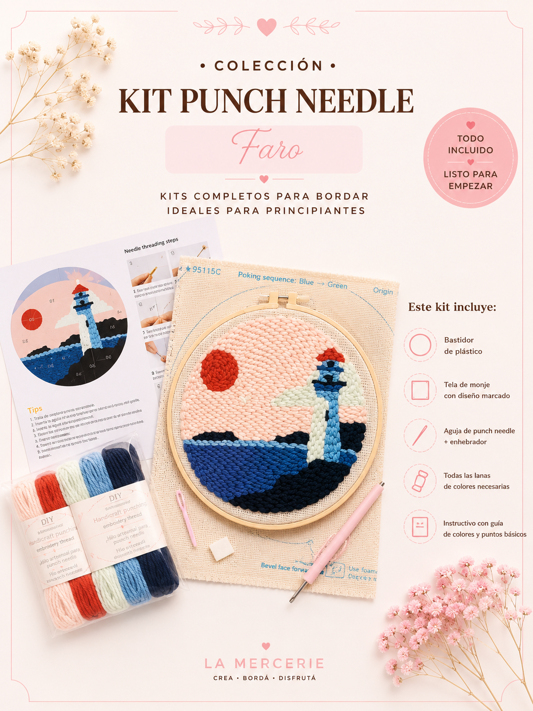 Kit Punch Needle -  Faro - La Mercerie