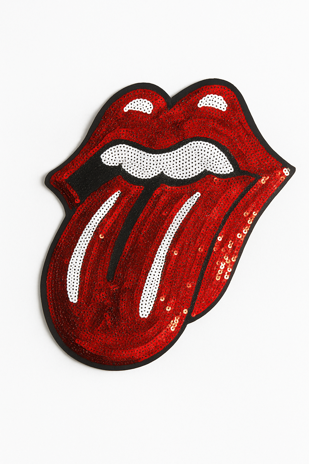 PARCHE LENGUA ROLLING BORDADO ROJO - LA MERCERIE