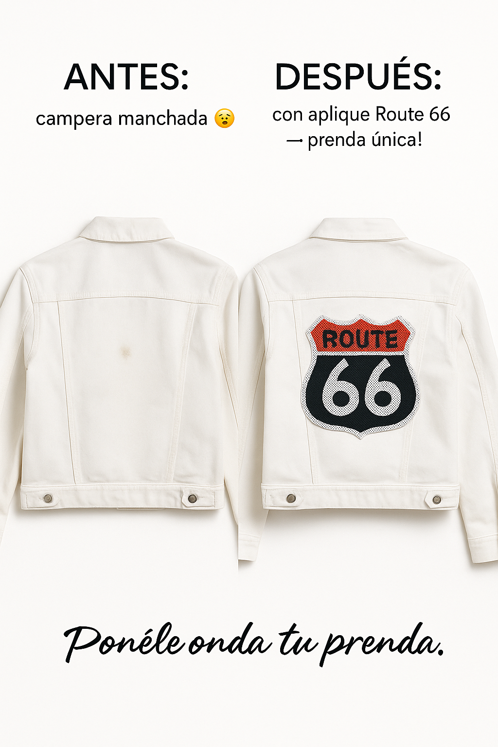 PARCHE BORDADO RUTA 66 - LA MERCERIE