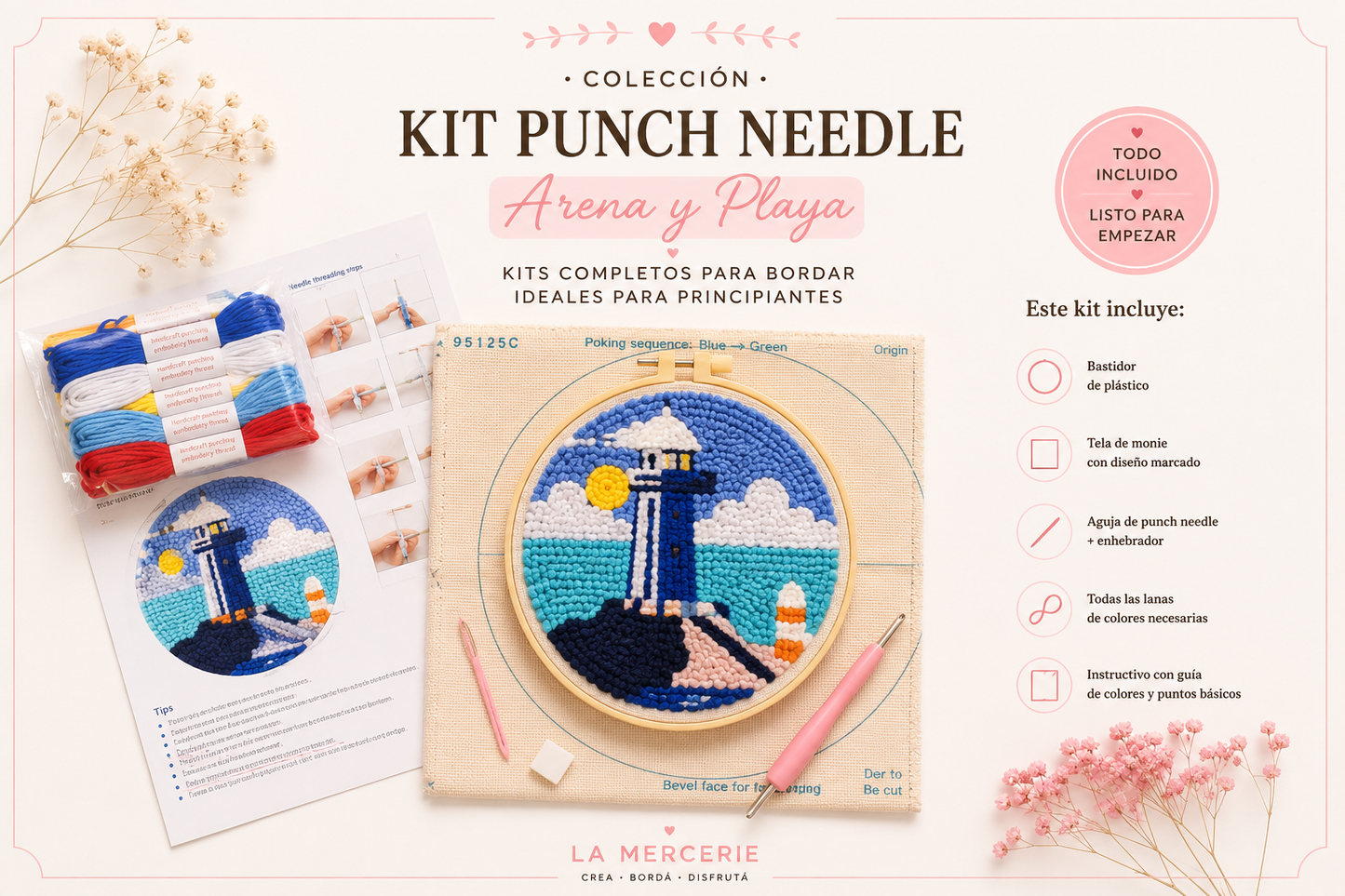 Kit Punch Needle -  Faro - La Mercerie