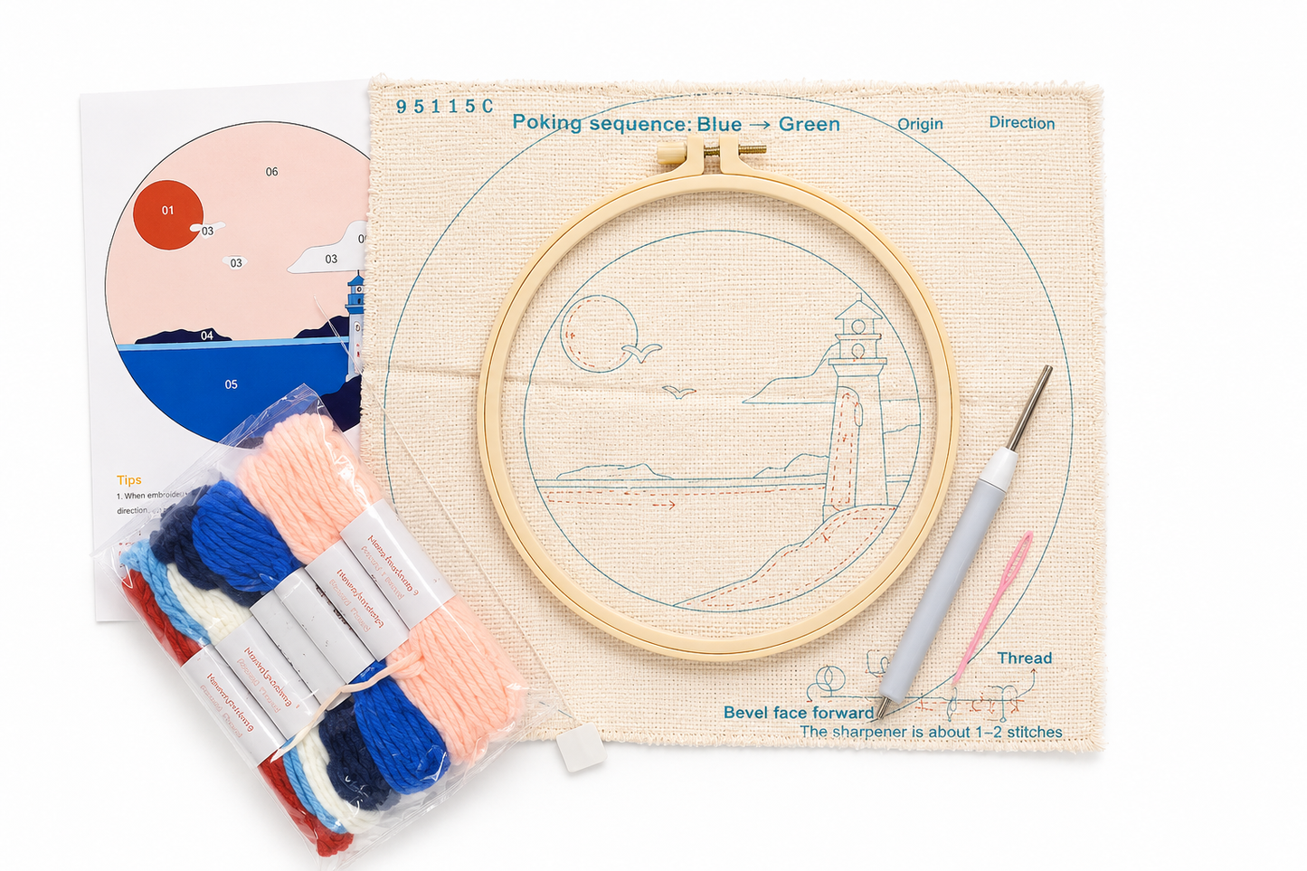Kit Punch Needle -  Faro - La Mercerie