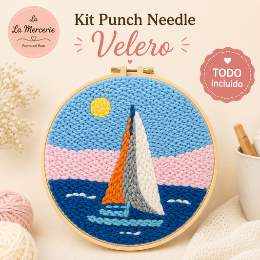KIT PUNCH NEEDLE VELERO - LA MERCERIE