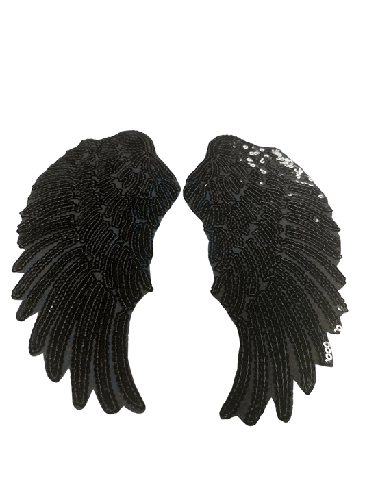 PARCHE BORDADO ALAS NEGRAS / DORADAS / PLATEADAS- LA MERCERIE