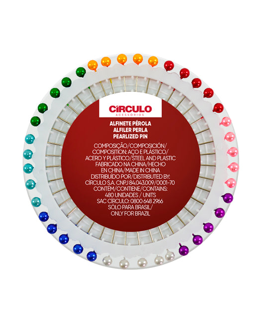 RUEDA ALFILERES CABEZA COLORES - CIRCULO