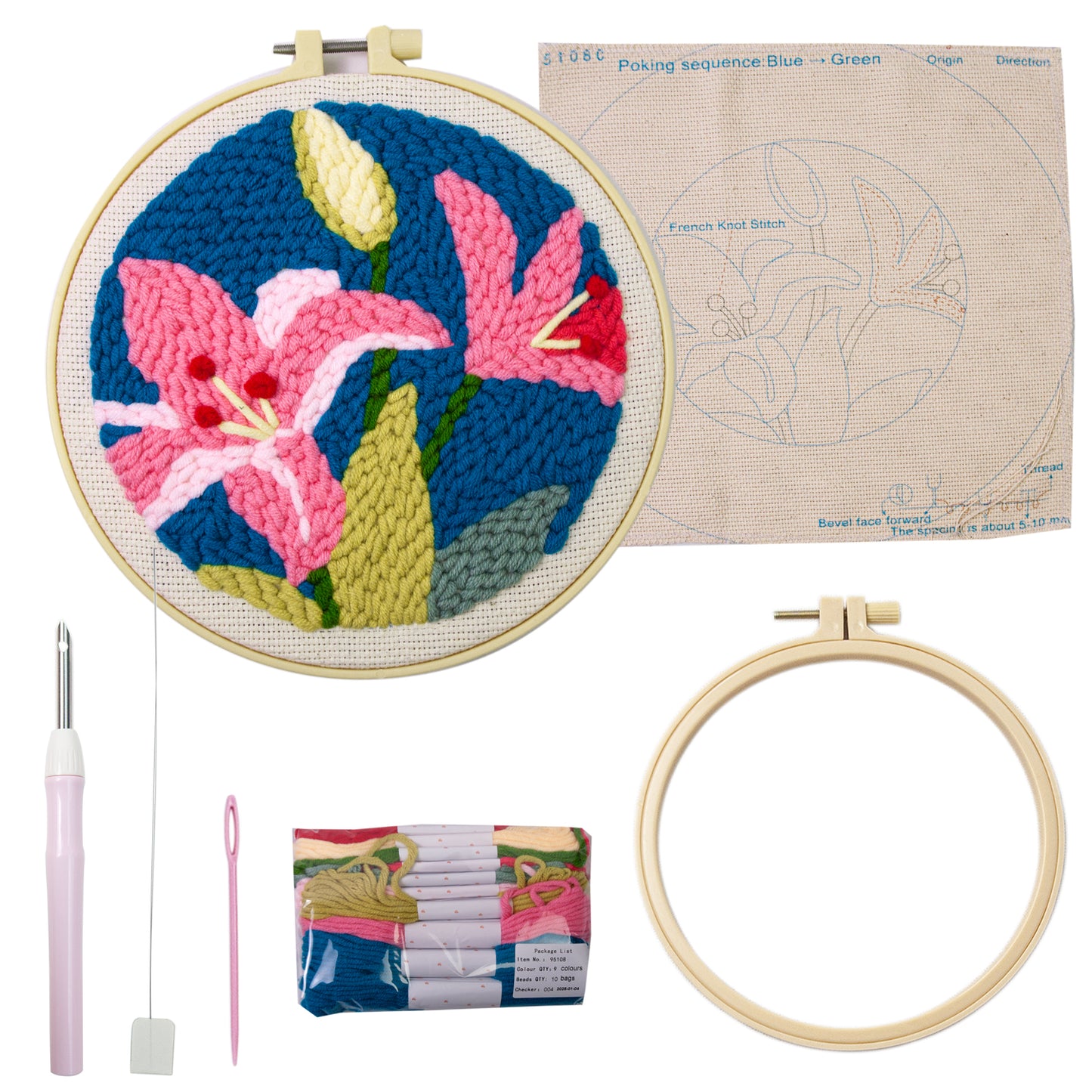KIT DE PUNCH NEEDLE - LA MERCERIE