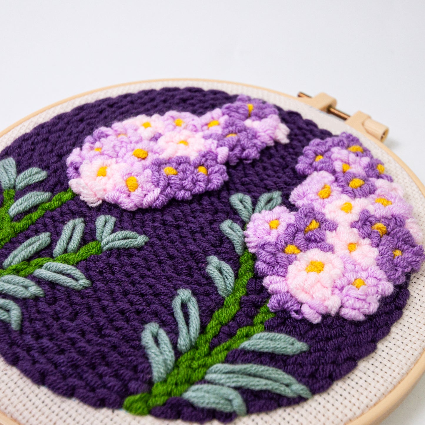 KIT PUNCH NEEDLE LAVANDA - LA MERCERIE