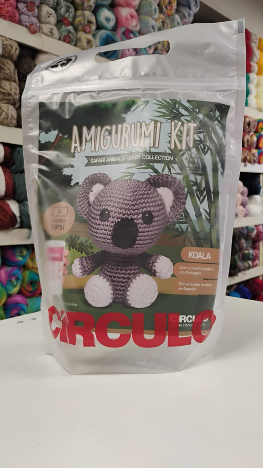 KIT AMIGURUMI ANIMALES DE LA SELVA KOALA