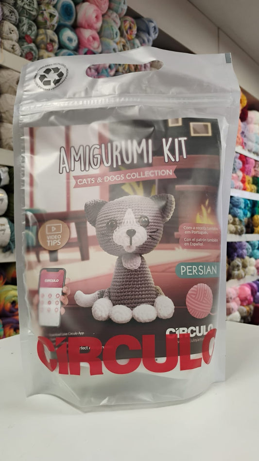KIT AMIGURUMI CATS & DOGS COLLECTION PERSIAN