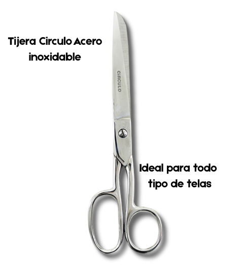 TIJERA ACERO COSTURA - CIRCULO