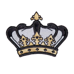 APLIQUE BORDADO TERMOADHESIVO CORONA - LA MERCERIE