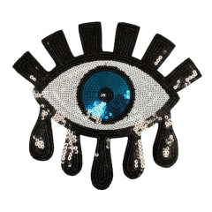 APLIQUE CON LENTEJUELAS TERMOADHESIVO OJO GRANDE - LA MERCERIE
