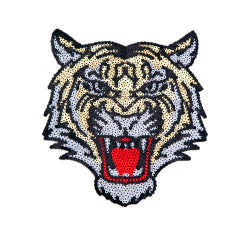 APLIQUE CON LENTEJUELAS TERMOADHESVO TIGRE - LA MERCERIE