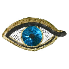 APLIQUE BORDADO CON LENTEJUELAS OJO - LA MERCERIE