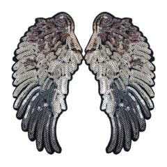 PARCHE BORDADO ALAS NEGRAS / DORADAS / PLATEADAS- LA MERCERIE