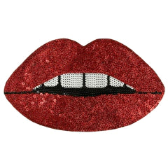 APLQUE BOCA BORDADO CON LENTEJUELAS - LA MERCERIE