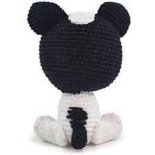 KIT AMIGURUMI CIRCULO COLECCION PERRO Y GATO -BULLDOG FRANCES