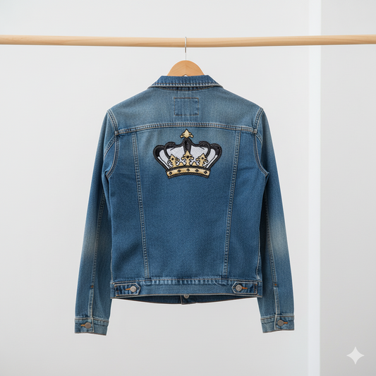 APLIQUE BORDADO TERMOADHESIVO CORONA - LA MERCERIE