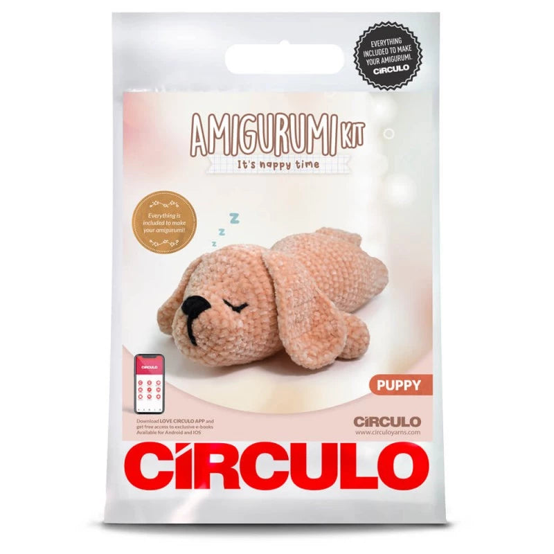 KIT AMIGURUMI  PERRITO PELUCIA - CIRCULO