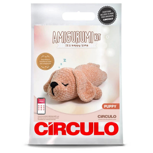 KIT AMIGURUMI  PERRITO PELUCIA - CIRCULO