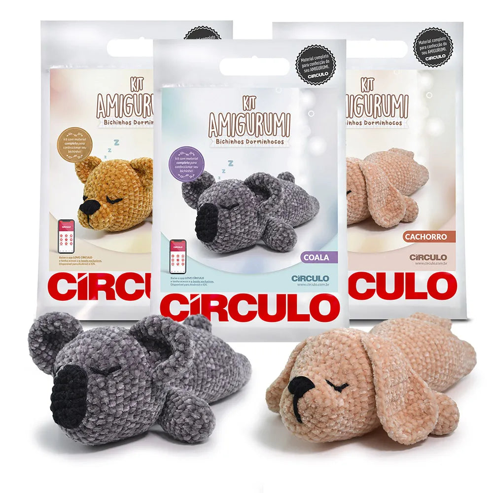 KIT AMIGURUMI  PERRITO PELUCIA - CIRCULO