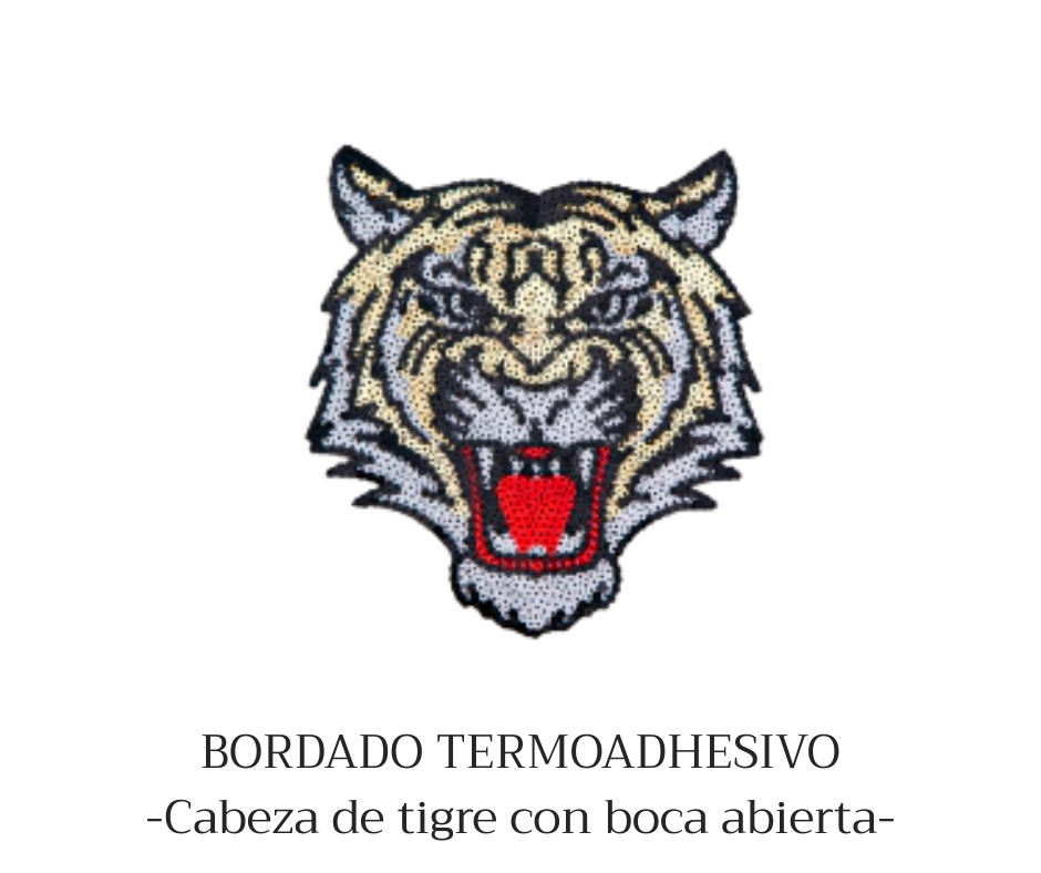 APLIQUE CON LENTEJUELAS TERMOADHESVO TIGRE - LA MERCERIE