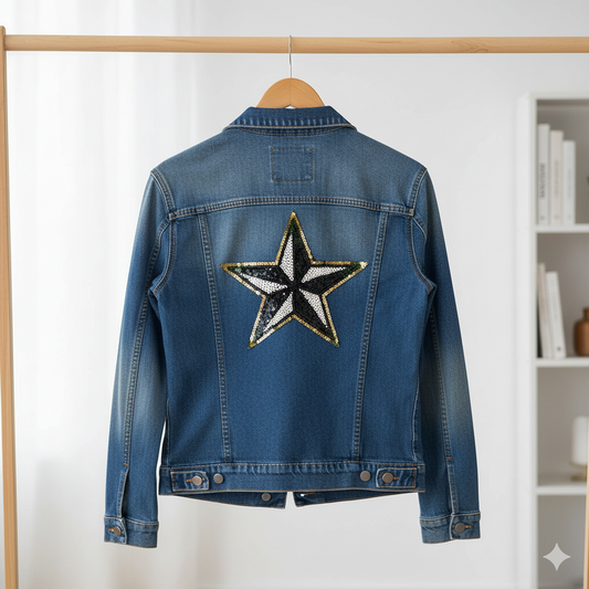 APLIQUE TERMOADHESIVO BORDADO ESTRELLA MARINERA - LA MERCERIE