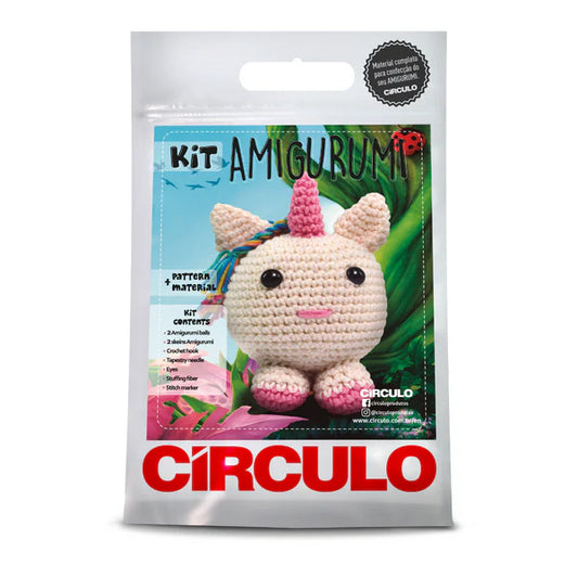 KIT AMIGURUMI CIRCULO- UNICORNIO